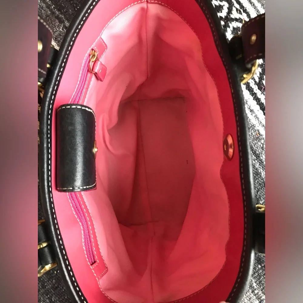 Coach Legacy Vintage Straw And Leather Small Tote, 8909 - Picture 12 of 15